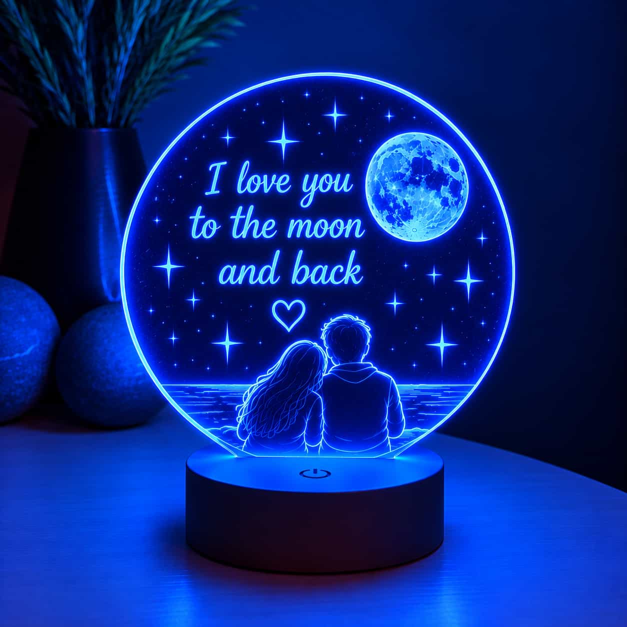 Custom Couple LED Lamp | Anniversary & Wedding Gift