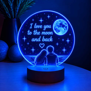 Custom Couple LED Lamp | Anniversary & Wedding Gift