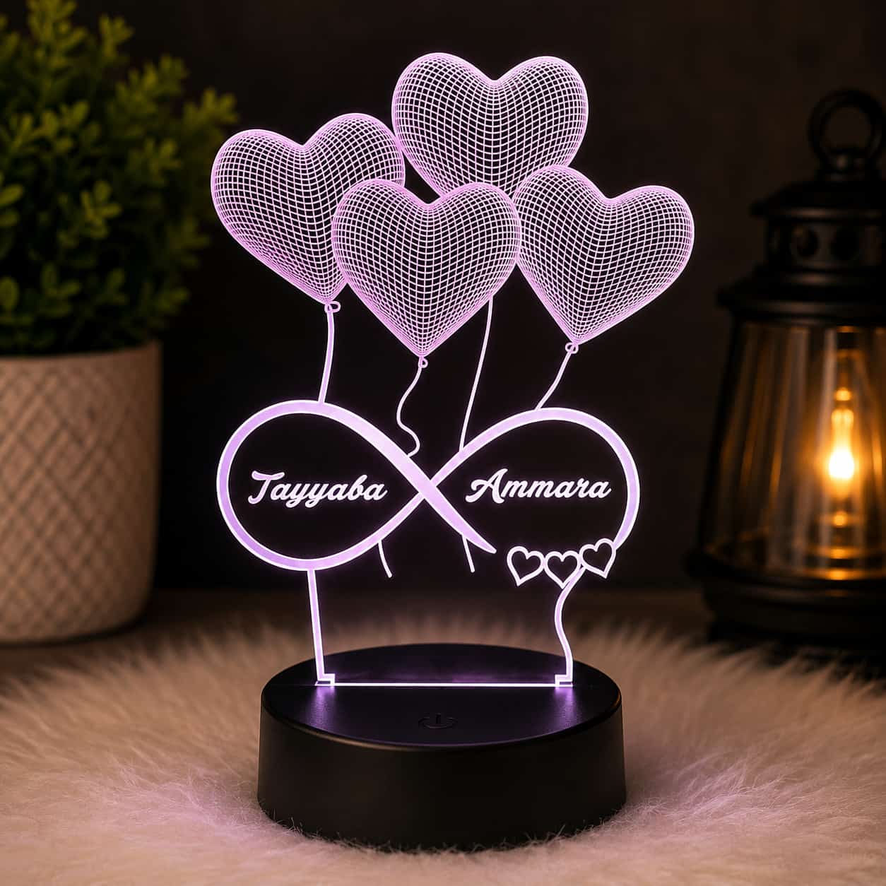 Customize LED Name Lamp | Gift for Wife, Gift for Husband, Gift for Mom & Gift for Dad