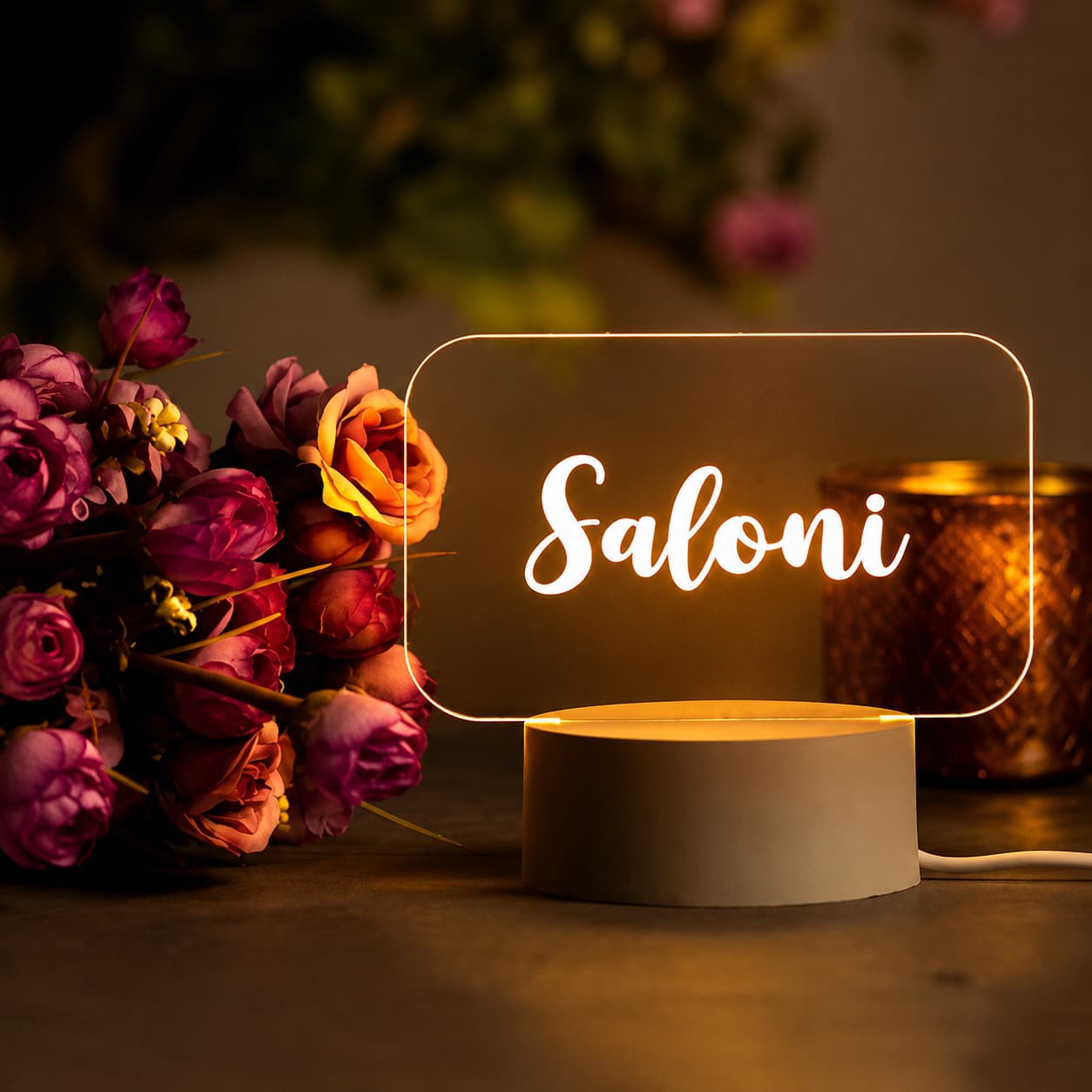 Customize LED Name Lamp | Gift for Wife, Gift for Husband, Gift for Mom & Gift for Dad