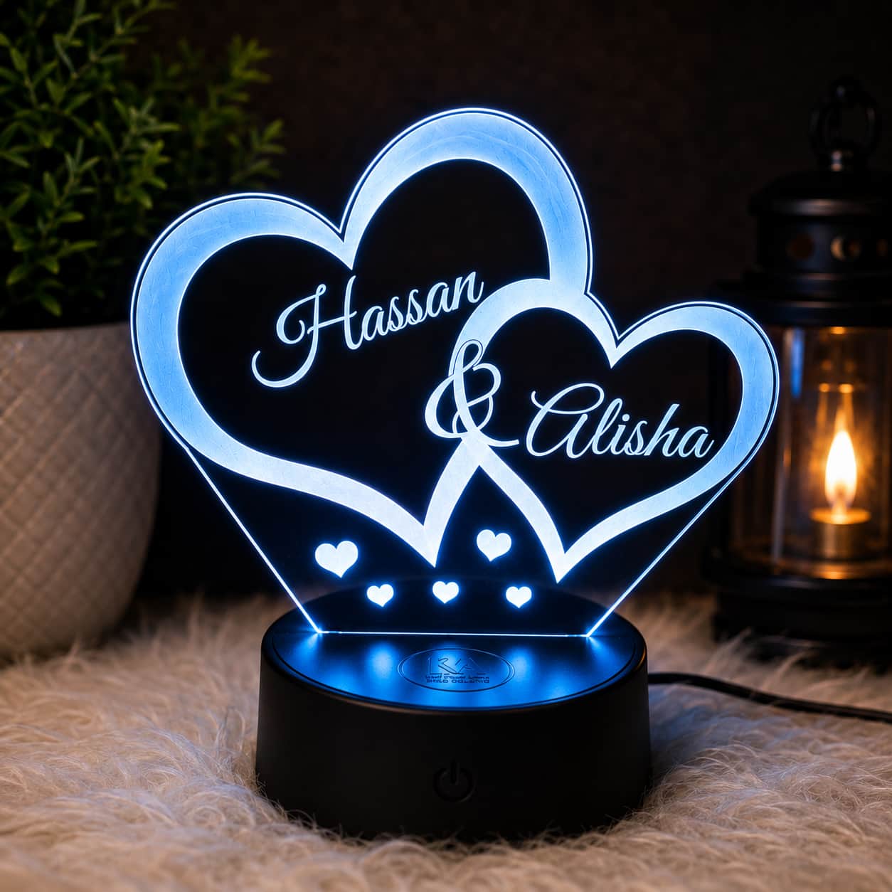 Customize LED Name Lamp | Gift for Wife, Gift for Husband, Gift for Mom & Gift for Dad
