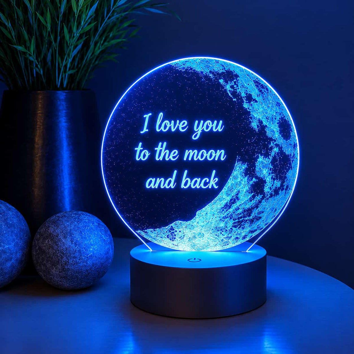 Personalized Couple Night Lamp | Romantic Home Decor