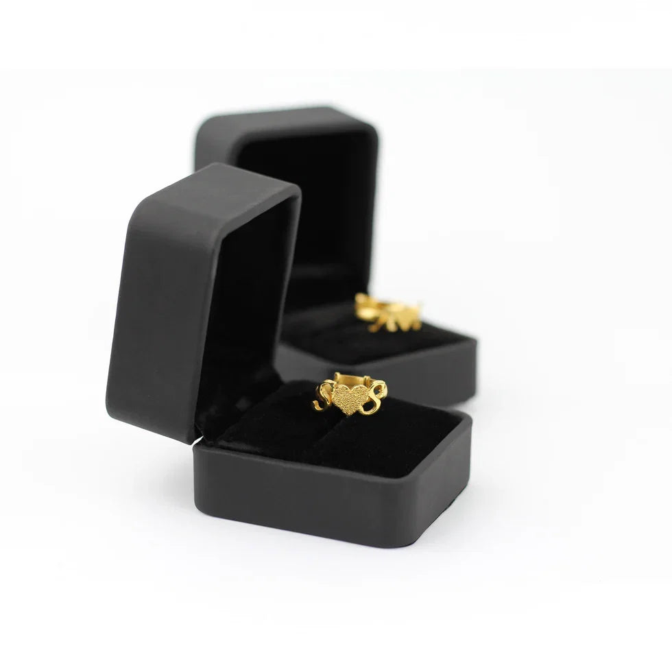 BUTTERFLY HEART COUPLE NAME NECKLACE